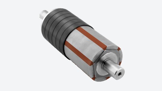 Partially wound motor